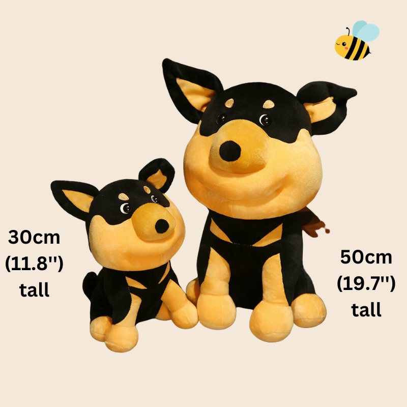 Bee-Stung Pup Plush - Adorable Dog Plush Toy with Swollen Cheeks - Unique and Hilarious Gift for Dog Lovers
