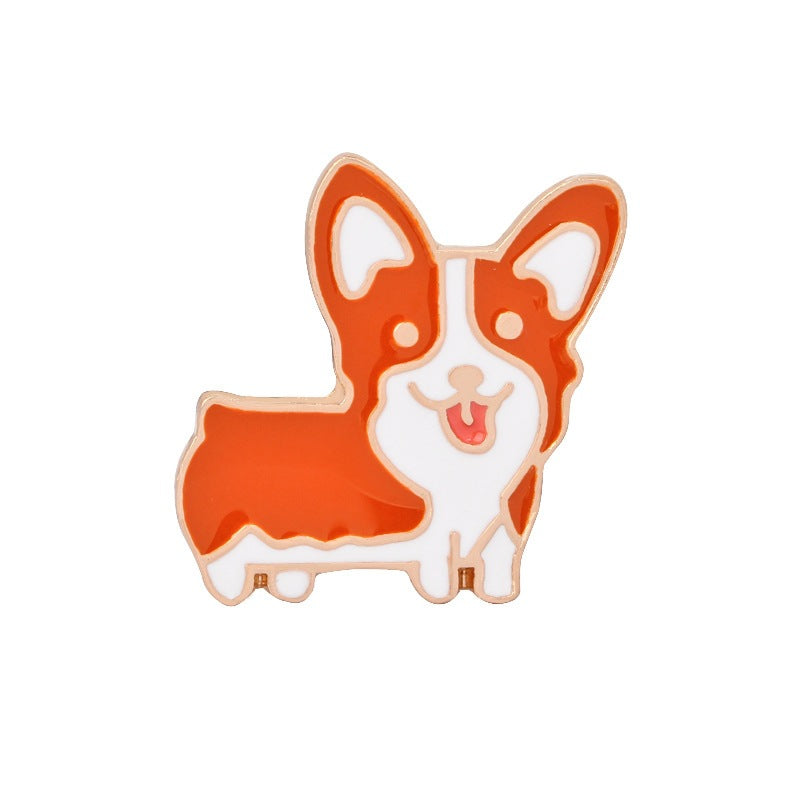 Dog Brooch Cartoon - metal pins for dog lovers, perfect for clothing, caps, backpacks and decor