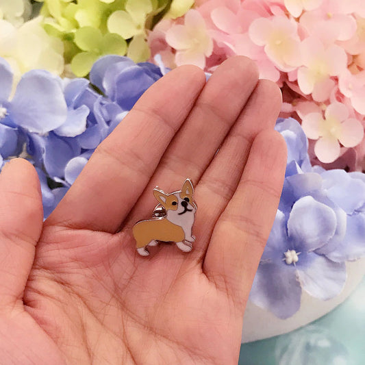 Dog Brooch - metal pins for dog lovers, perfect for clothing, caps, backpacks and decor