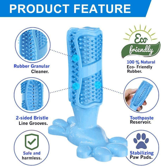 Paws Rubber Toothbrush Chew Stick for Dogs