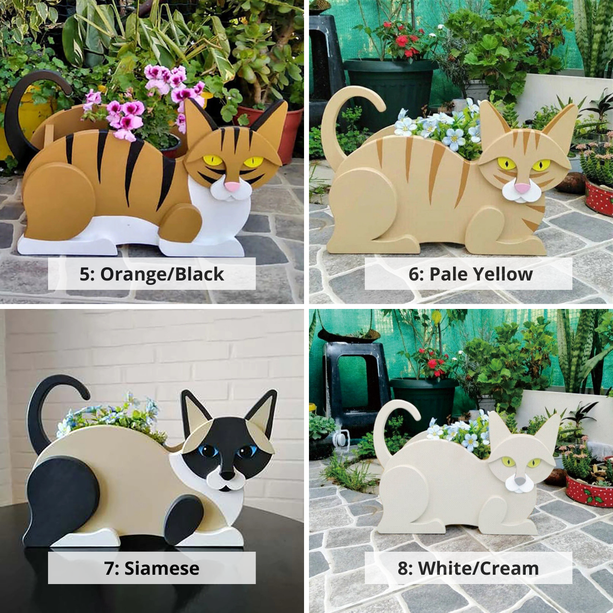 Cat Planters for garden and home decor