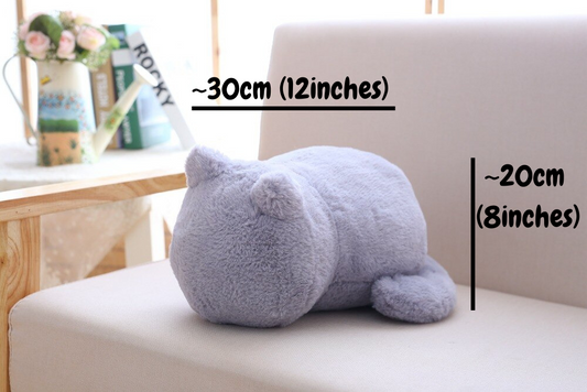 Minimalistic faceless cat plush - no face home decor, housewarming gift decoration