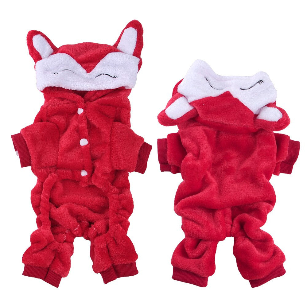 Fox Red Ninja Hoodie Onesie Costume