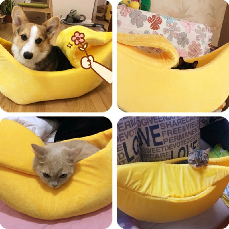 Banana House Cushion Pet Bed