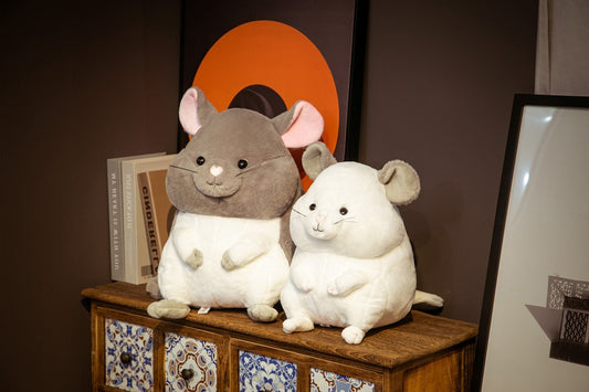 Cute Chinchilla cheeky mouse plush toy